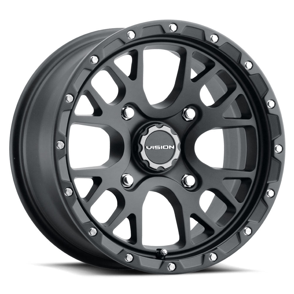 Vision Wheel 545 Satin Black 14x7 +38 4x110mm 86mm - Wheelwiz