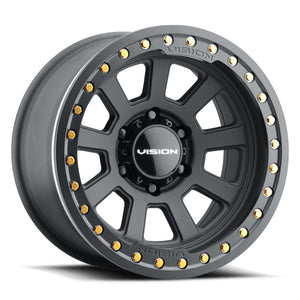 Vision Wheel 350 Satin Black 17x9 -40 5x139.7mm 108mm - Wheelwiz