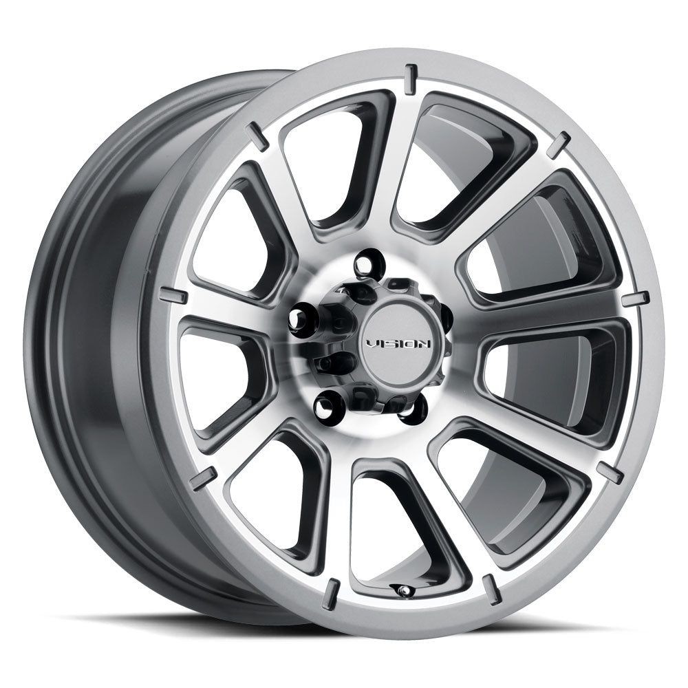 Vision Wheel 353 Gunmetal Machined Face 18x9 +18 5x114.3mm 83mm - Wheelwiz