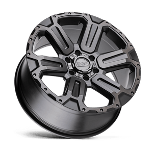 Black Rhino WANAKA M-gunmetal W/ Brushed Face 17x8.5 +12 6x139.7mm 112.1mm - Wheelwiz