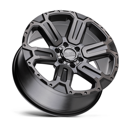 Black Rhino WANAKA M-gunmetal W/ Brushed Face 20x9 +35 6x114.3mm 76.1mm - Wheelwiz