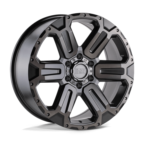 Black Rhino WANAKA M-gunmetal W/ Brushed Face 18x9 +12 6x139.7mm 112.1mm - Wheelwiz