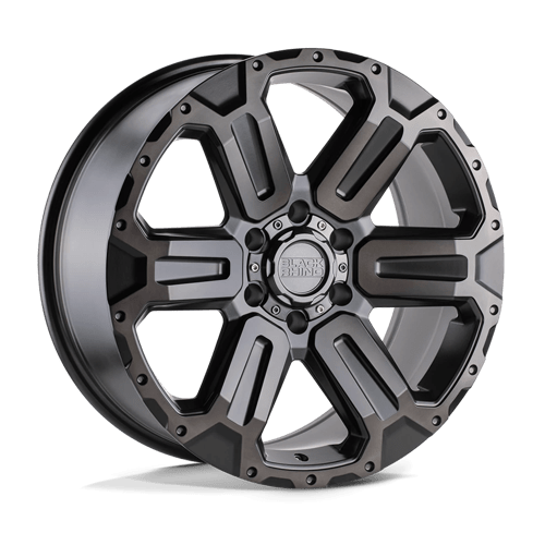 Black Rhino WANAKA Matte Gunmetal W/ Brushed Face & Gunmetal Tint 20x9 +40 6x139.7mm 112.1mm - WheelWiz