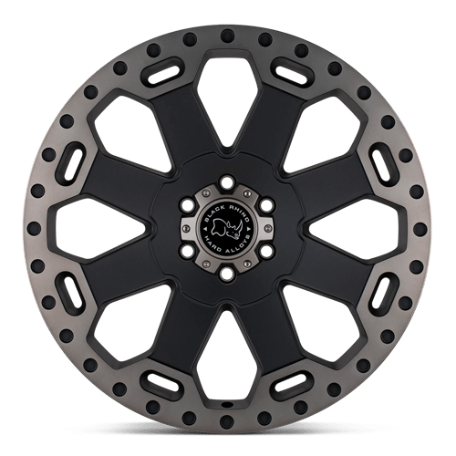 Black Rhino WARLORD Matte Black W/ Mach Dark Tint 17x9 +12 8x180mm 125.1mm - Wheelwiz