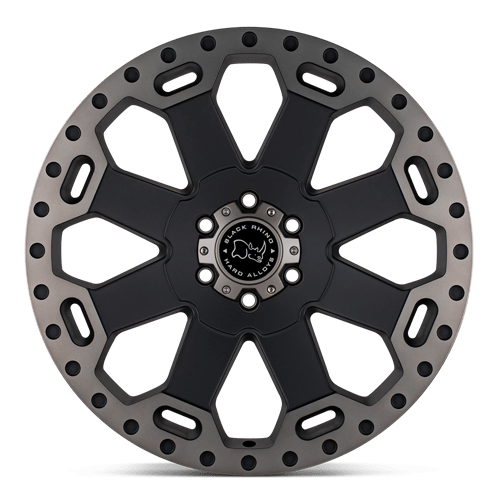 Black Rhino WARLORD Matte Black W/ Machined Dark Tint 22x10 -23 8x165.1mm 122.4mm - WheelWiz