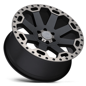 Black Rhino WARLORD Matte Black W/ Mach Dark Tint 20x9 +12 8x165.1mm 122.4mm - Wheelwiz