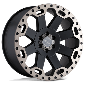Black Rhino WARLORD Matte Black W/ Mach Dark Tint 17x9 +12 8x170mm 125.1mm - Wheelwiz
