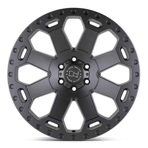 Black Rhino WARLORD Matte Gunmetal 17x9 -12 5x127mm 71.5mm - Wheelwiz
