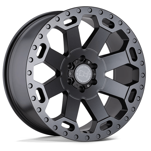 Black Rhino WARLORD Matte Gunmetal 17x9 -12 8x170mm 125.1mm - Wheelwiz