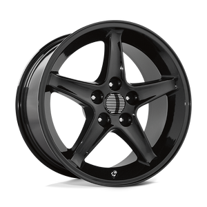 OE Creations PR102 Gloss Black 17x9 +18 4x108mm 64.2mm - WheelWiz