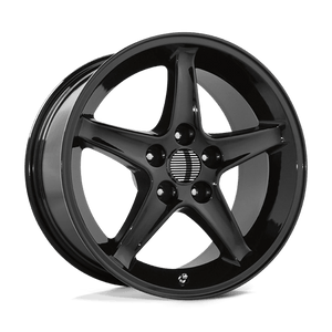 OE Creations PR102 Gloss Black 17x9 +18 4x108mm 64.2mm - WheelWiz