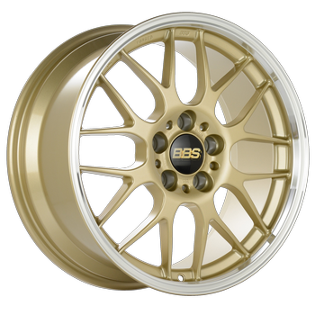 BBS RGR 17x7.5 +35 5x100 PFS GOLD POLISHED - WheelWiz