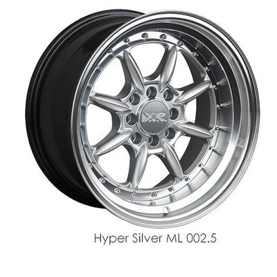XXR Wheels XXR 002.5 Hyper Silver / Ml 16x8 0 4x100|4x114.3mm 73.1mm - Wheelwiz