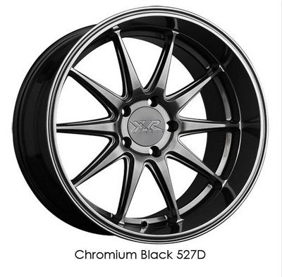 XXR Wheels XXR 527D Chromium Black 20x9 +35 5x114.3mm 73.1mm - Wheelwiz