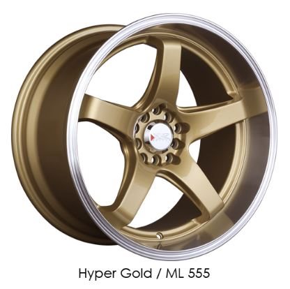 XXR Wheels XXR 555 Hyper Gold / Ml 17x8 +35 5x100|5x114.3mm 73.1mm