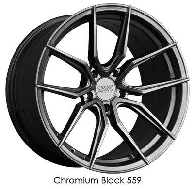 XXR Wheels XXR 559 Chromium Black 20x8.5 +38 5x120mm 73.1mm