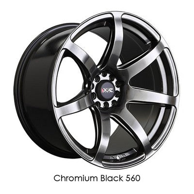 XXR Wheels XXR 560 Chromium Black 18x8.5 +35 5x100|5x114.3mm 73.1mm - Wheelwiz