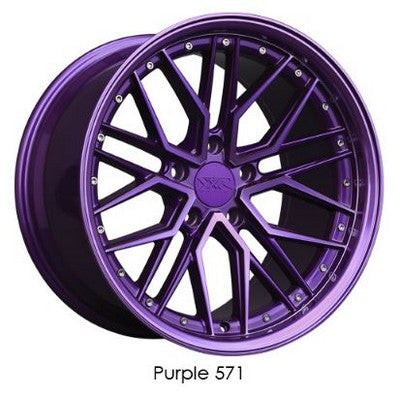 XXR Wheels XXR 571 Diamond Cut Purple 20x9 +35 5x120mm 73.1mm - Wheelwiz