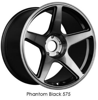 XXR Wheels XXR 575 Phantom Black 18x8.5 +35 5x100mm 73.1mm - Wheelwiz