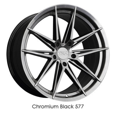 XXR Wheels XXR 577 Chromium Black 18x8.5 +35 5x114.3mm 73.1mm