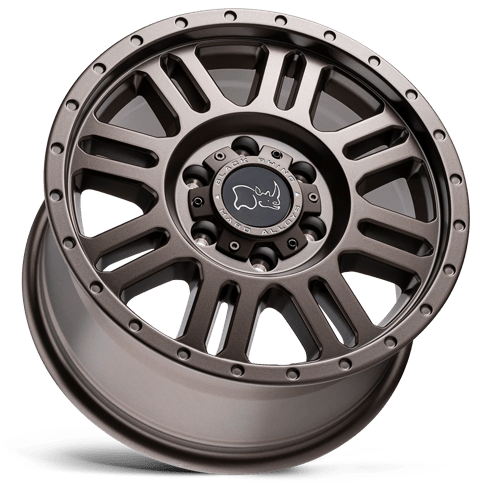 Black Rhino YELLOWSTONE Matte Bronze 17x8 +38 6x130mm 84.1mm - Wheelwiz