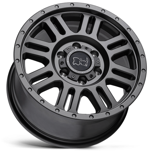 Black Rhino YELLOWSTONE Matte Gunmetal 16x8 +45 5x160mm 65.1mm - Wheelwiz