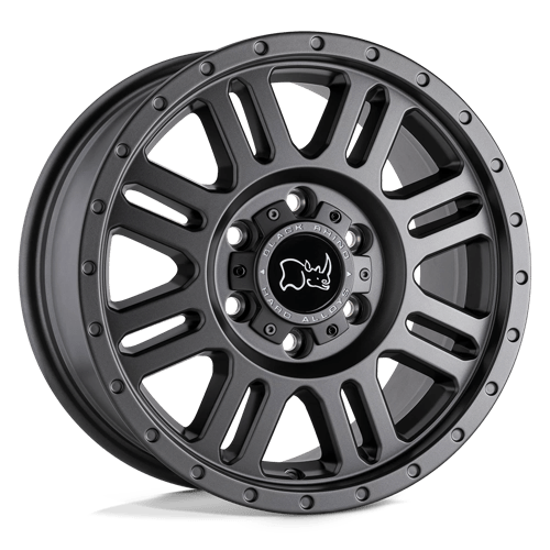 Black Rhino YELLOWSTONE Matte Gunmetal 17x8 +38 6x130mm 84.1mm - Wheelwiz