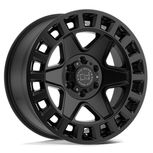 Black Rhino YORK Matte Black 17x9 +12 6x120mm 67.1mm - WheelWiz