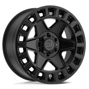 Black Rhino YORK Matte Black 17x8 +52 6x130mm 84.1mm - Wheelwiz