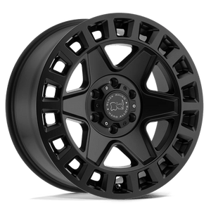 Black Rhino YORK Matte Black 17x8 +52 6x130mm 84.1mm - Wheelwiz