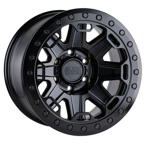 Black Rhino RIFT BEADLOCK MATTE BLACK 17x8.5 -38 8x165.1mm 125.2mm - WheelWiz