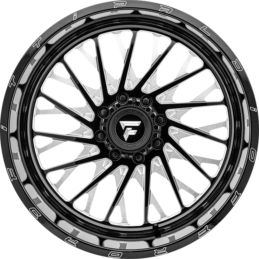 Fittipaldi FTF08 Black Milled 22x14 -76 6x139.7mm 78.1mm - WheelWiz