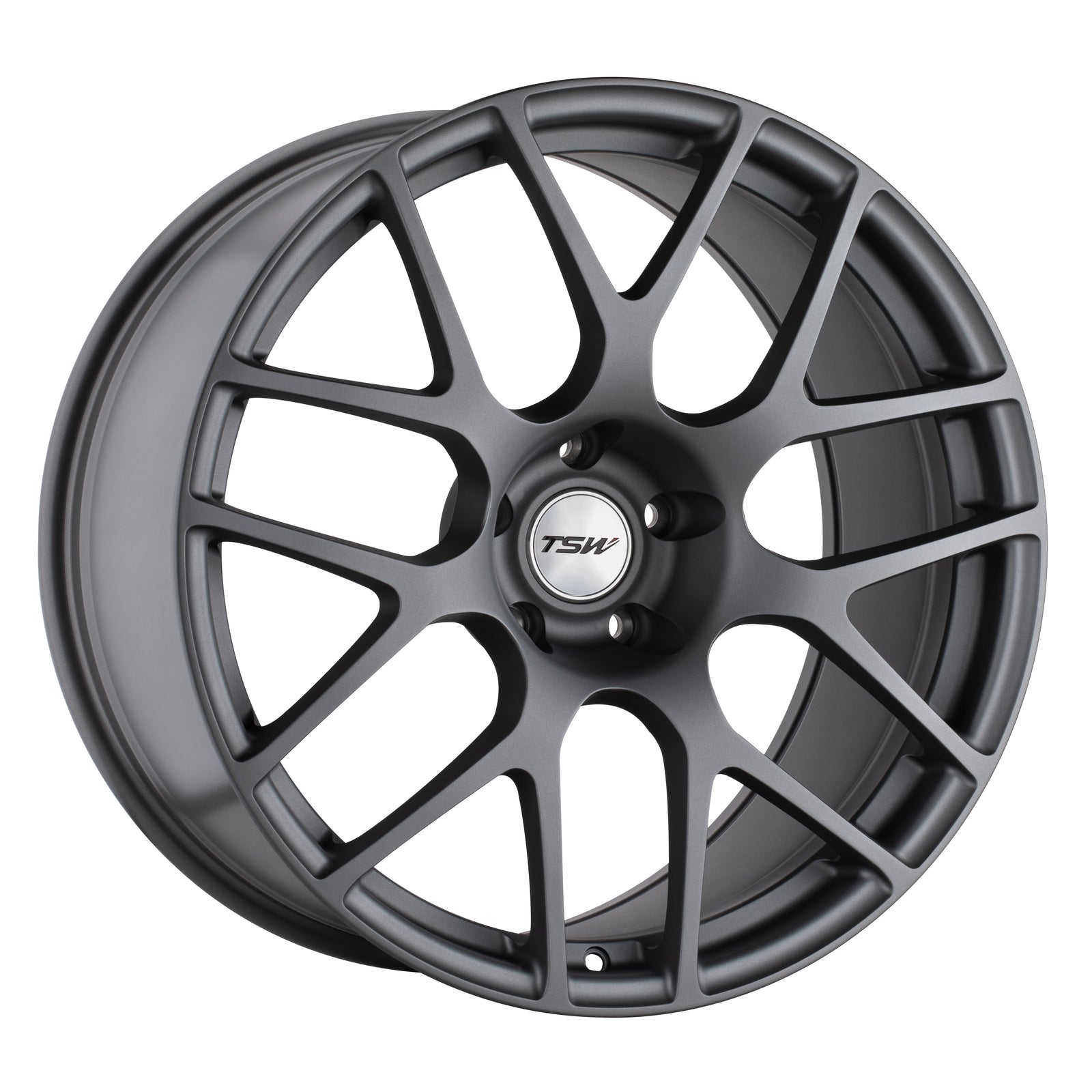 TSW NURBURGRING MATTE GUNMETAL 18x8 +35 5x120mm 76.1mm - WheelWiz