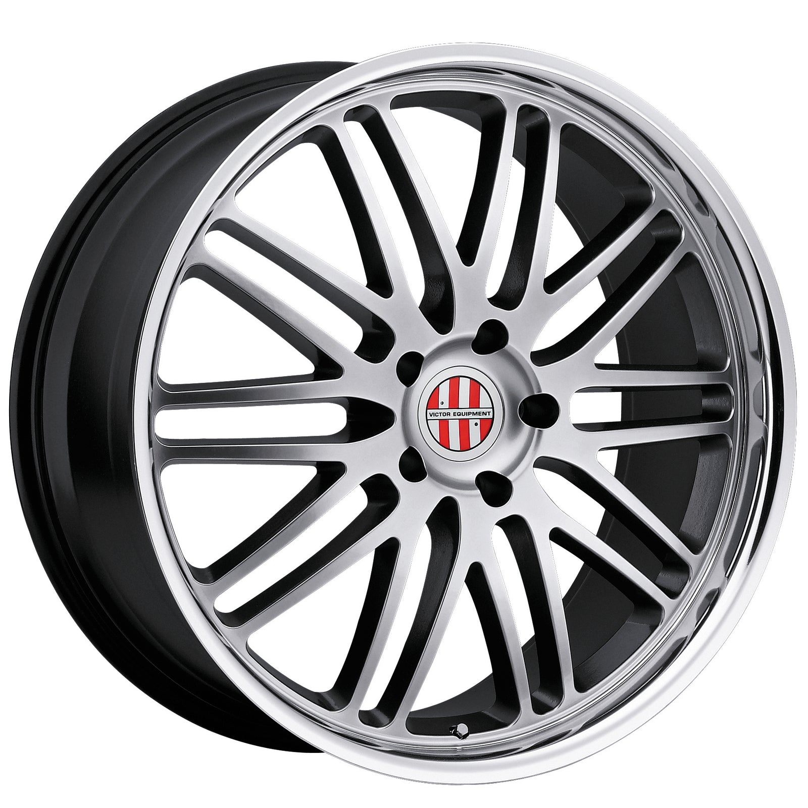 Victor Equipment LEMANS HYPER SILVER W/ MIRROR CUT LIP 18x8 +45 5x130mm 71.5mm - WheelWiz