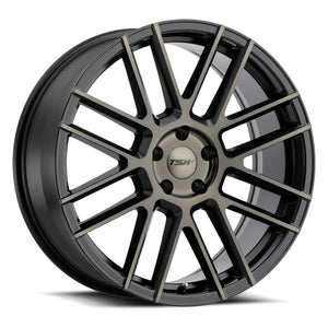 TSW MOSPORT MATTE BLACK W/ MACHINE FACE & DARK TINT 18x8.5 +30 5x114.3mm 76.1mm - WheelWiz