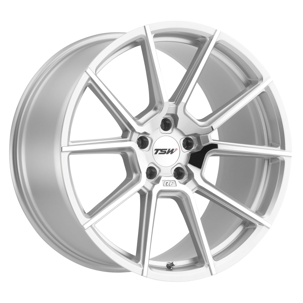 TSW CHRONO SILVER W/ MIRROR CUT FACE 19x8.5 +42 5x112mm 66.6mm - WheelWiz