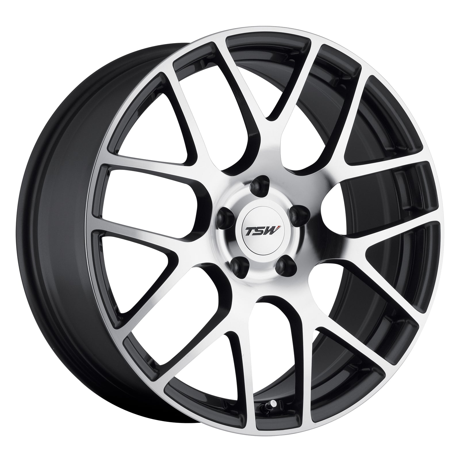 TSW NURBURGRING GUNMETAL W/ MIRROR CUT FACE 19x8.5 +32 5x112mm 72.1mm - WheelWiz