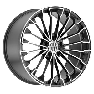 Victor Equipment WURTTEMBURG GUNMETAL W/ MIRROR CUT FACE 19x9 +22 5x112mm 66.6mm - WheelWiz