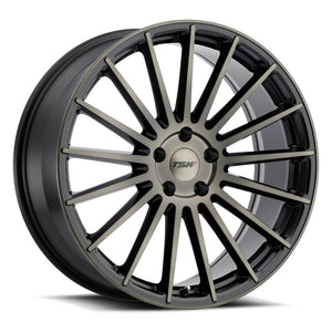 TSW LUCO MATTE BLACK W/ MACHINE FACE & DARK TINT 20x8.5 +40 5x108mm 72.1mm - WheelWiz