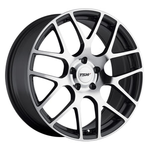 TSW NURBURGRING GUNMETAL W/ MIRROR CUT FACE 20x9 +20 5x120mm 76.1mm - WheelWiz