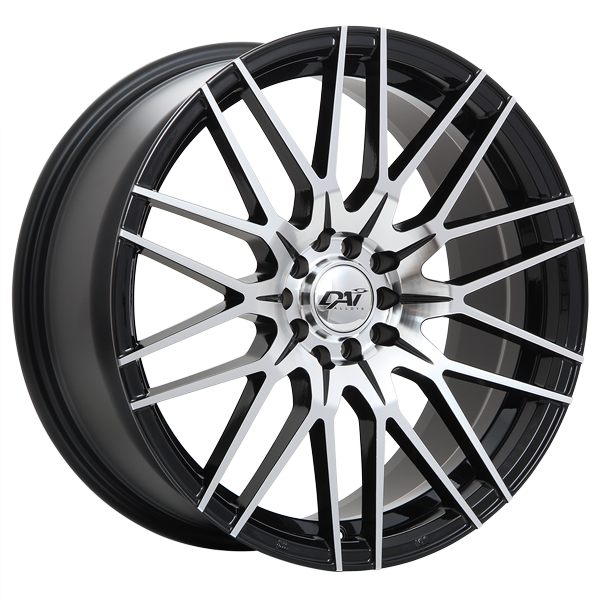 DAI REBEL Gloss Black - Machined Face 17x7.5 +40 5x105|5x114.3mm 73.1mm - WheelWiz