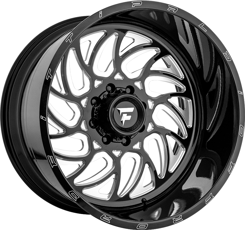 Fittipaldi FTF09 Black Milled 22x14 -76 8x170mm 125.2mm - WheelWiz