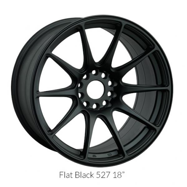 XXR Wheels 527 Flat Black 20x10 +40 5x114.3mm 73.1mm - WheelWiz