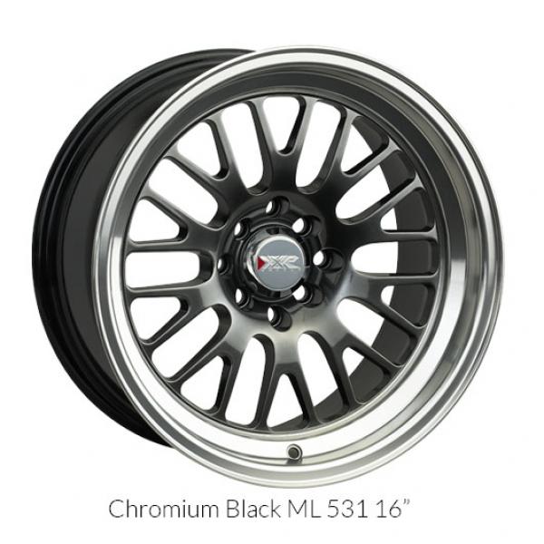 XXR Wheels 531 Chromium Black / ML 18x8.5 +20 5x100,5x114.3mm 73.1mm - WheelWiz