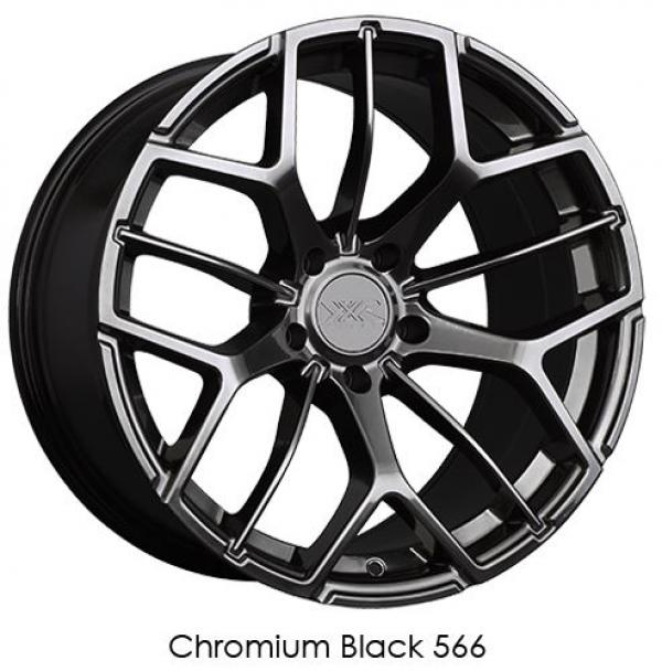 XXR Wheels 566 Chromium Black 18x8.5 +20 5x114.3mm 73.1mm - WheelWiz