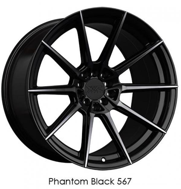 XXR Wheels 567 Phantom Black 18x10.5 +20 5x100,5x114.3mm 73.1mm - WheelWiz