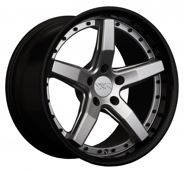 XXR Wheels 569 Silver / Gloss Black Lip 18x8.5 +38 5x100mm 73.1mm - WheelWiz