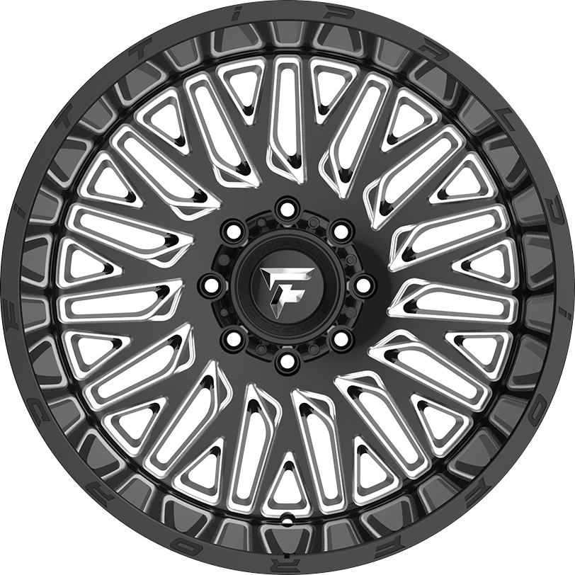 Fittipaldi FTC07 Black Milled 22x12 -44 6x135|6x139.7mm 106.2mm - WheelWiz