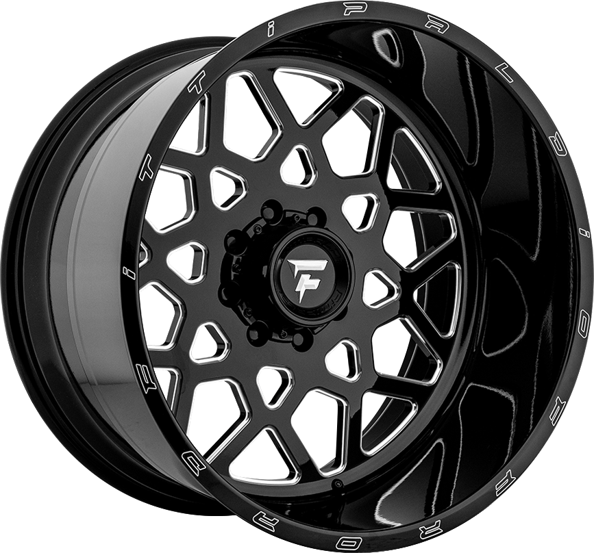 Fittipaldi FTF11 Black Milled 24x14 -76 8x170mm 125.2mm - WheelWiz