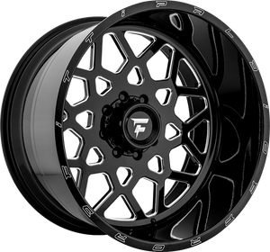 Fittipaldi FTF11 Black Milled 22x12 -51 5x127mm 71.5mm - WheelWiz